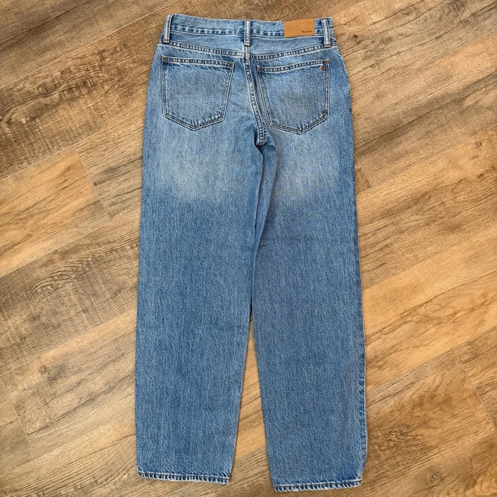 Madewell Low Rise Baggy Straight Jeans Womens 25 Vintage Wash Classic Denim Blue - Picture 4 of 11
